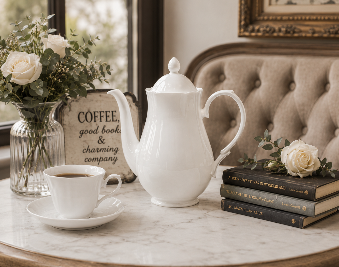 Duchess China 1888 - Amber White Ware