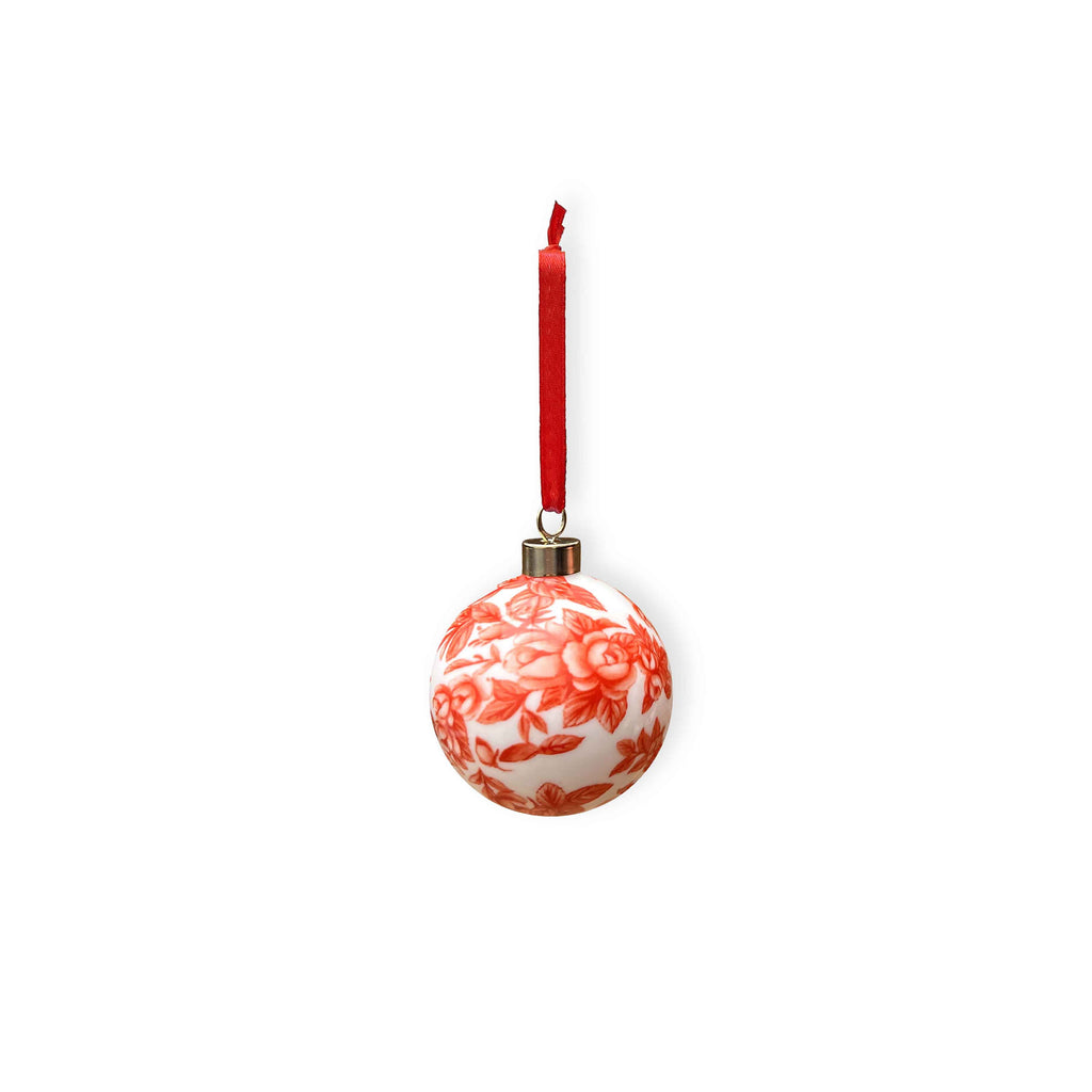 Duchess China 1888 - Gladstone Red Fine Bone China Bauble