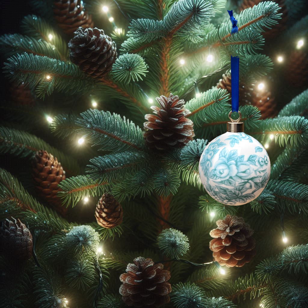 Duchess China 1888 - Gladstone Cockpit Green Fine Bone China Bauble