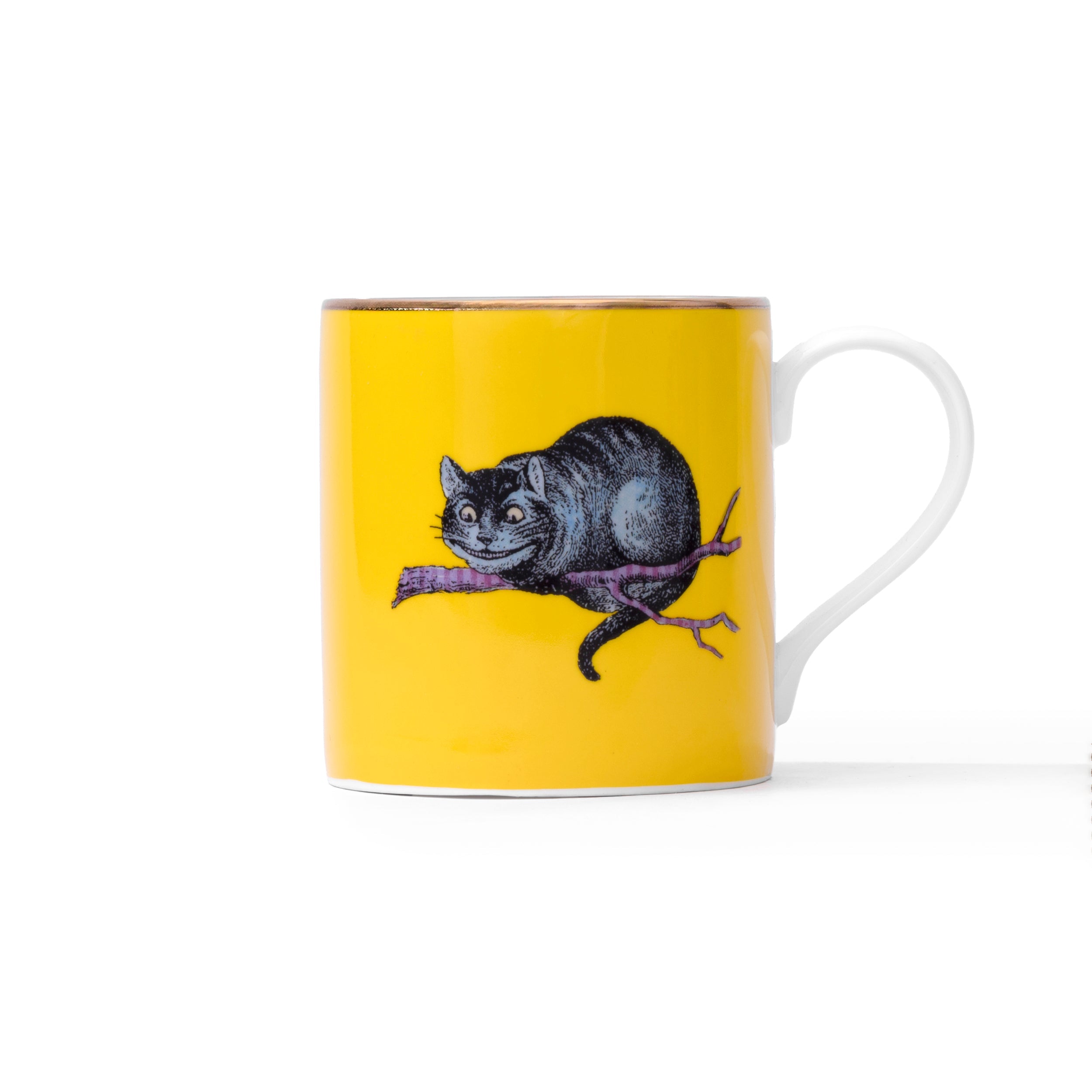 Duchess China 1888 - Wonderland Cheshire Cat Mug (Yellow)