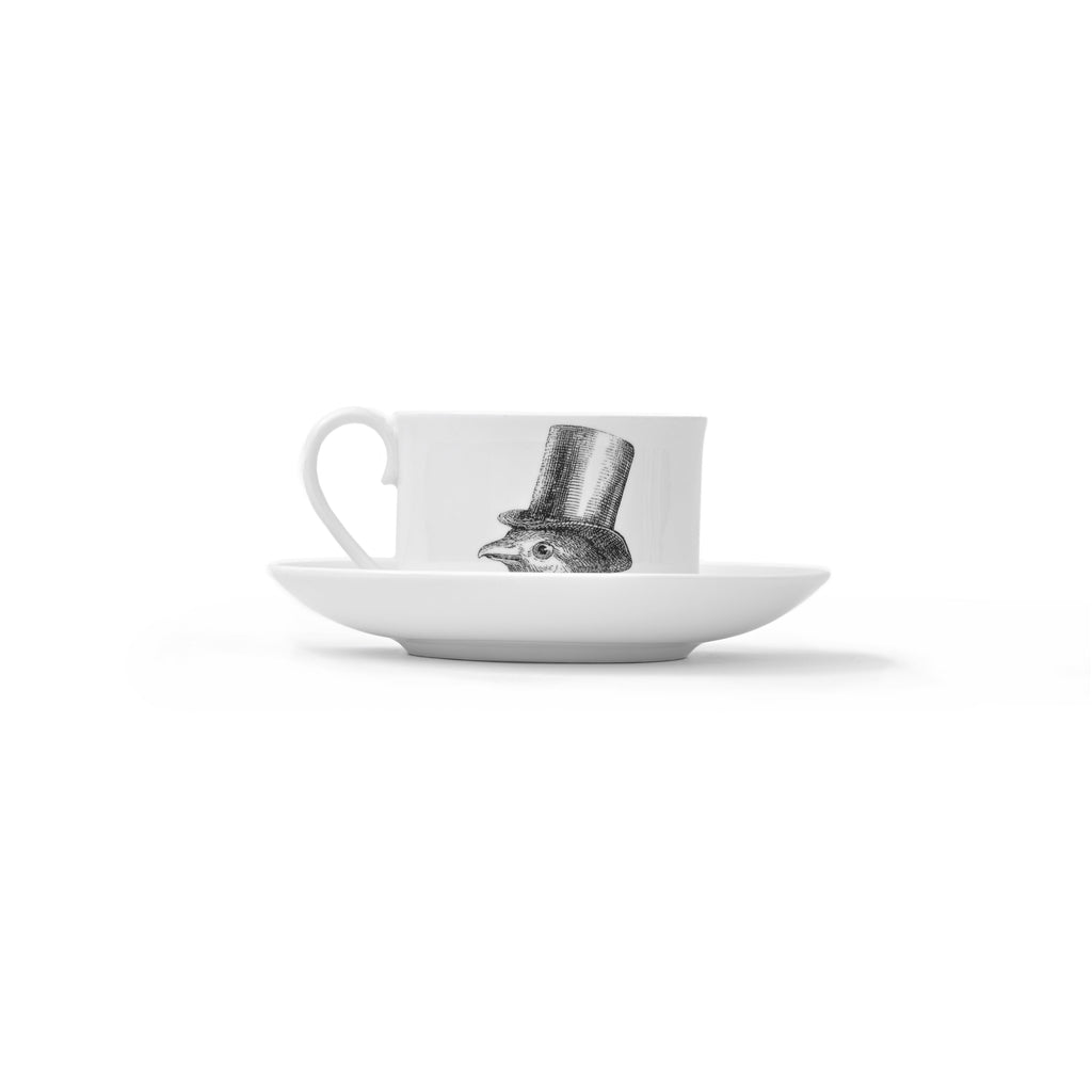 Duchess China 1888 - Metamorphosis Stirling Teacup and Saucer Sparrow