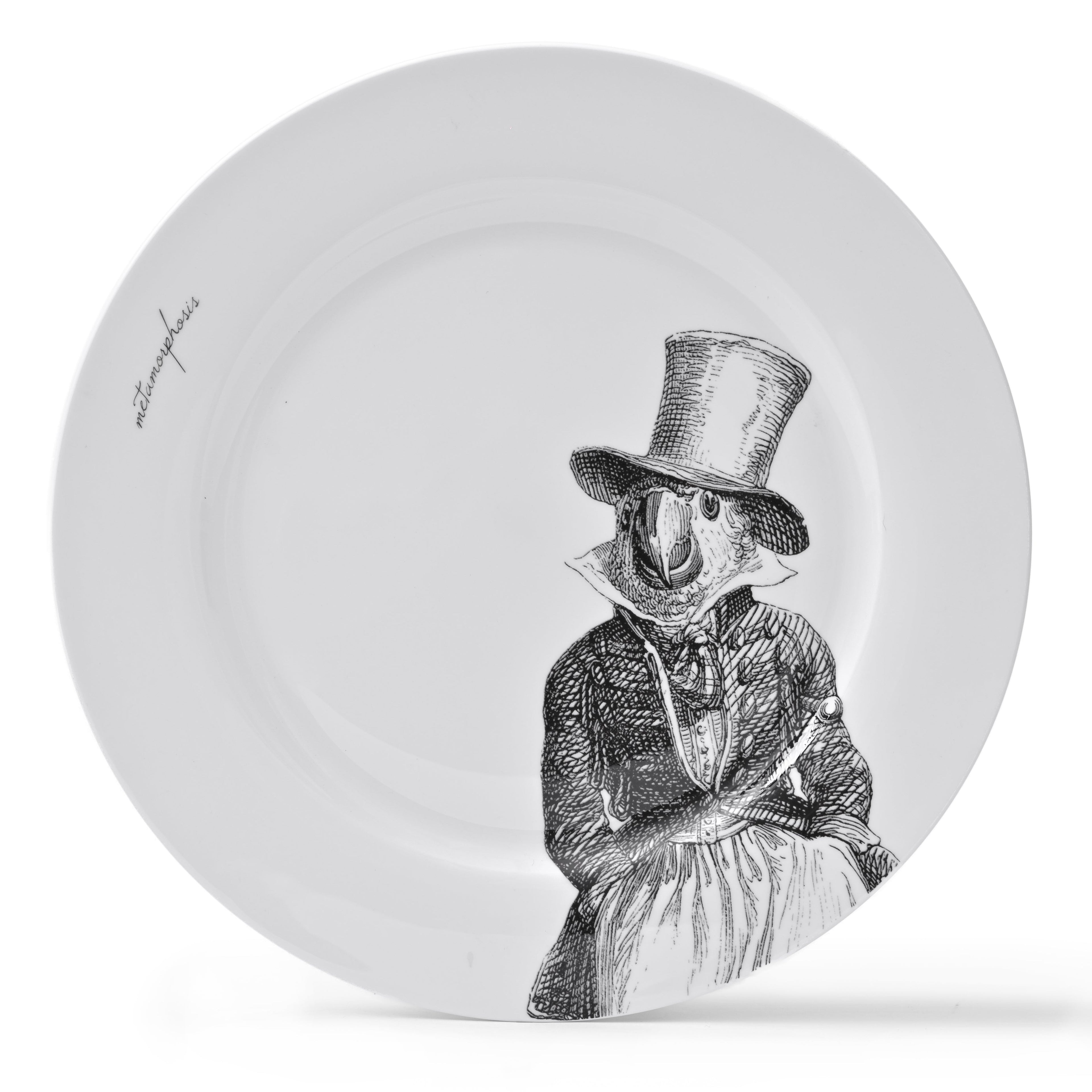 Duchess China 1888 - Metamorphosis Parrot Sussex Dinner Plate