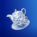 Duchess China 1888 - Gladstone Blue Luxury Tea for One