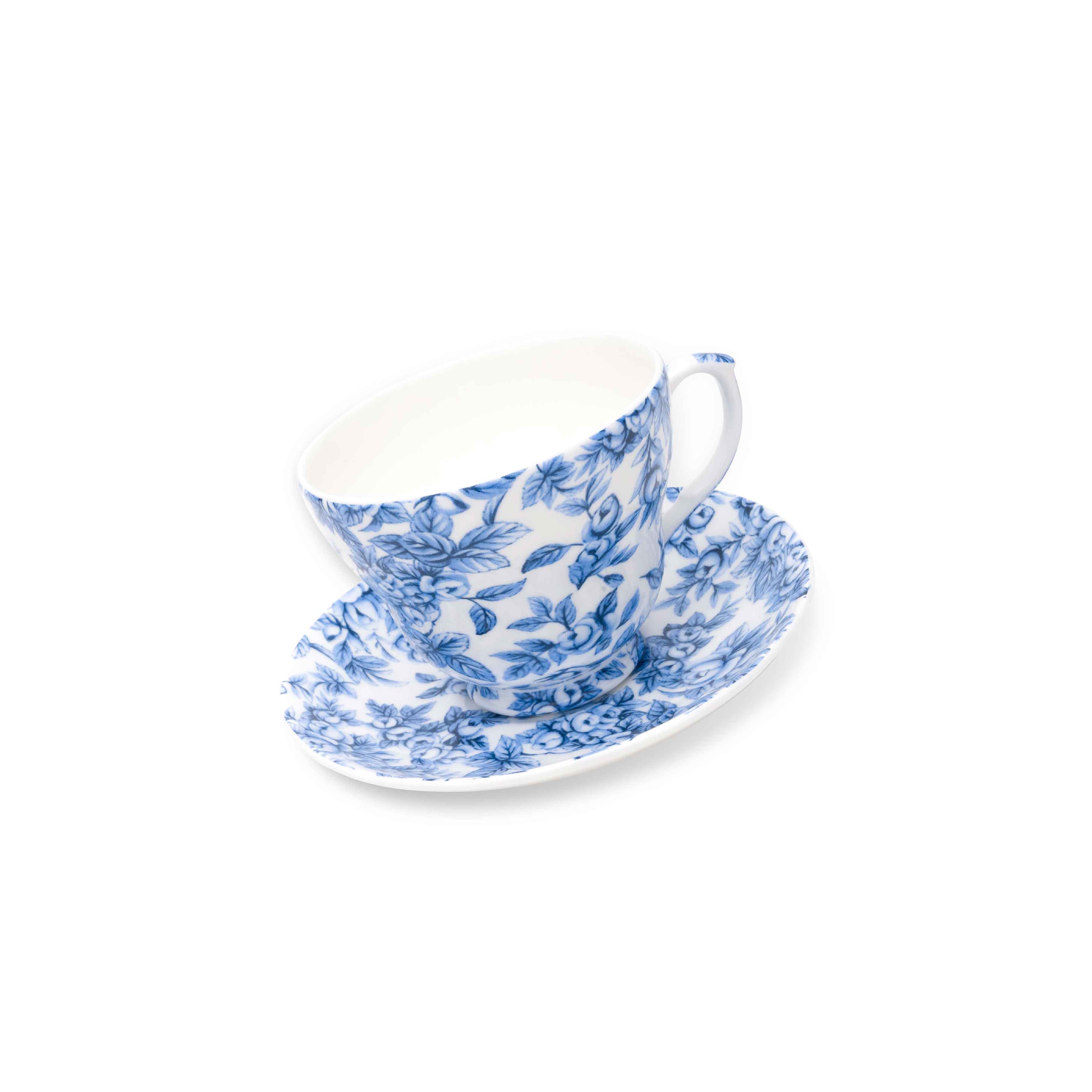 Duchess China 1888 - Gladstone Blue Everyday Breakfast Cup & Saucer