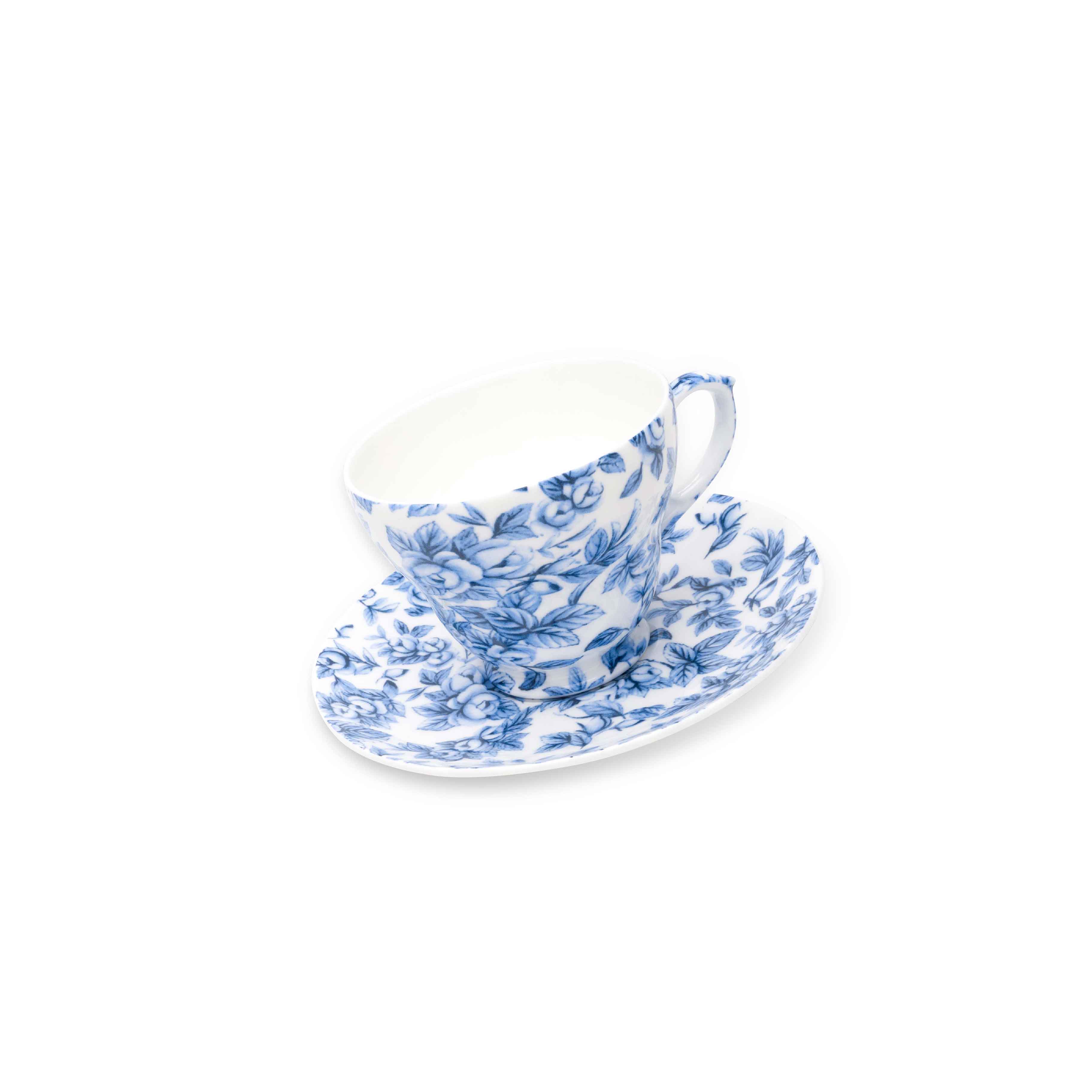 Duchess China 1888 - Gladstone Blue Everyday Teacup and Saucer