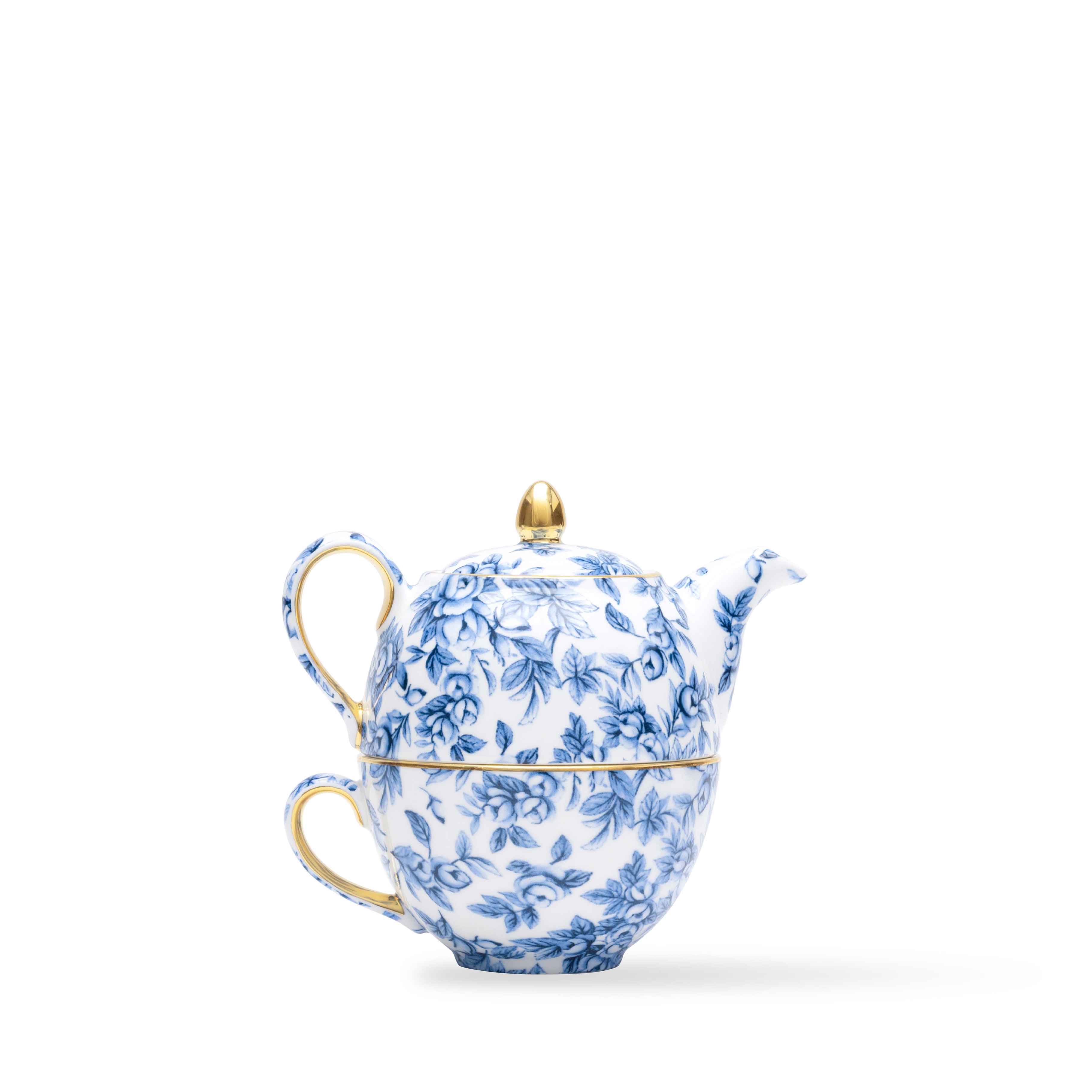 Duchess China 1888 - Gladstone Blue Luxury Tea for One