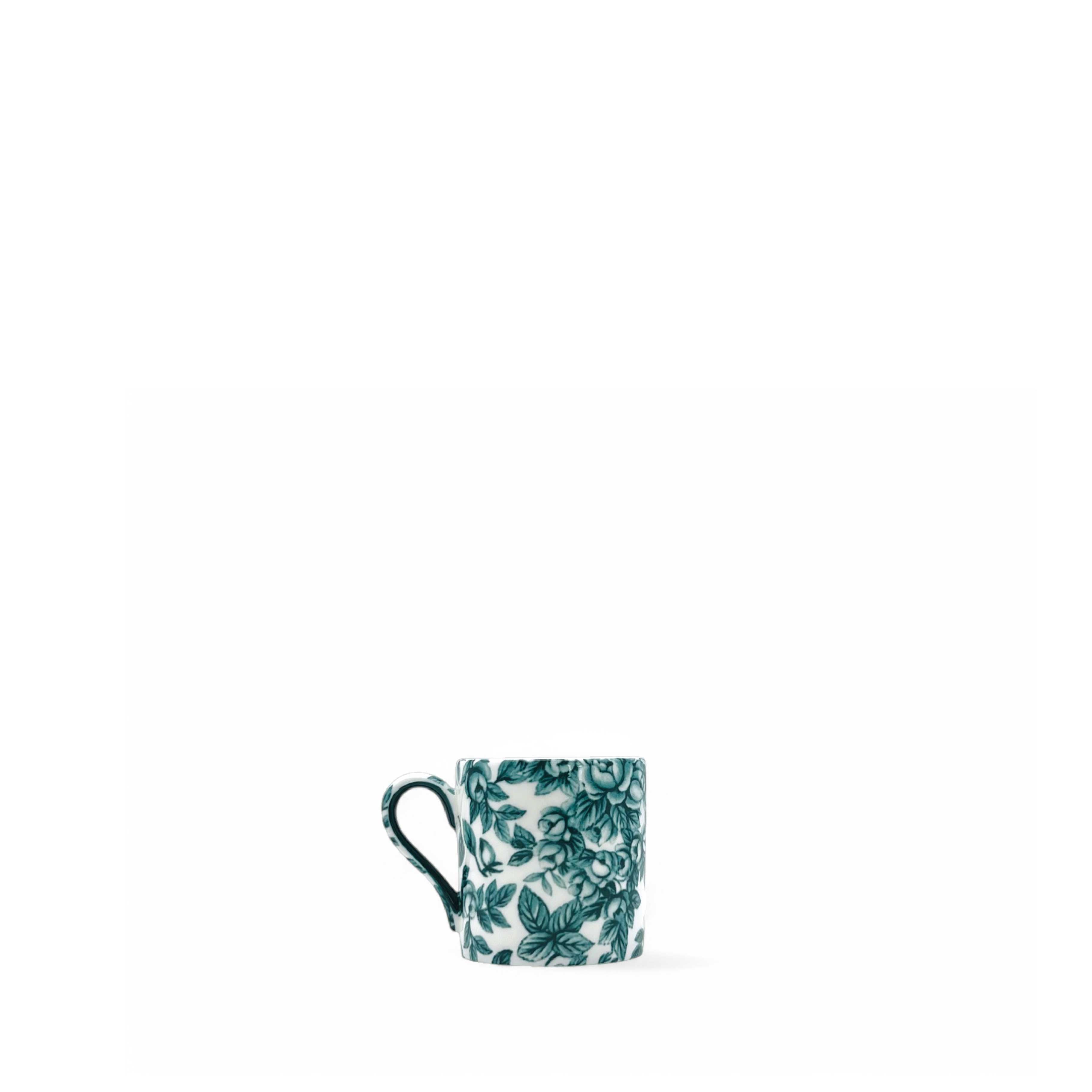 Gladstone Royal Green Everyday Espresso Coffee Cup and Saucer