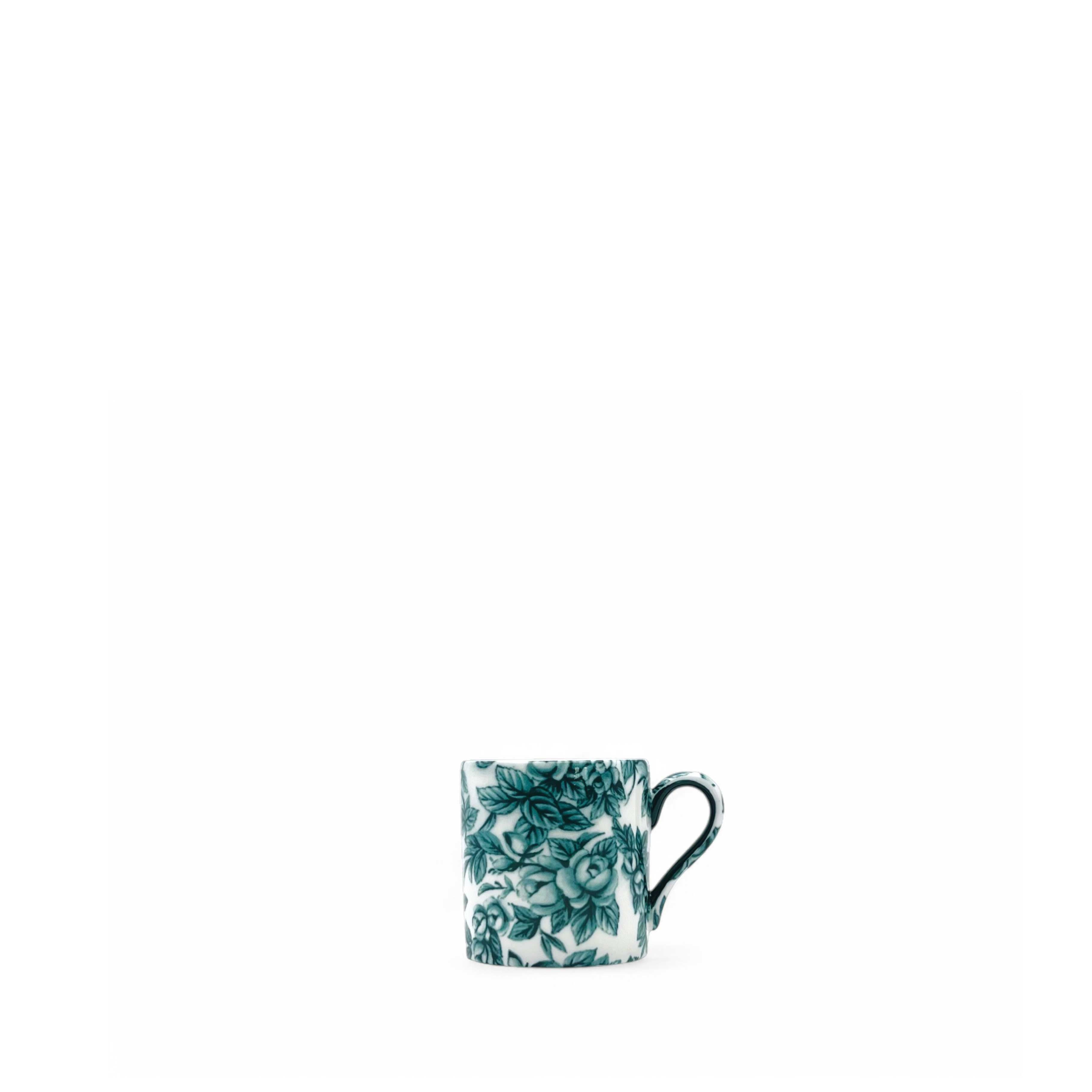 Gladstone Royal Green Everyday Espresso Coffee Cup and Saucer