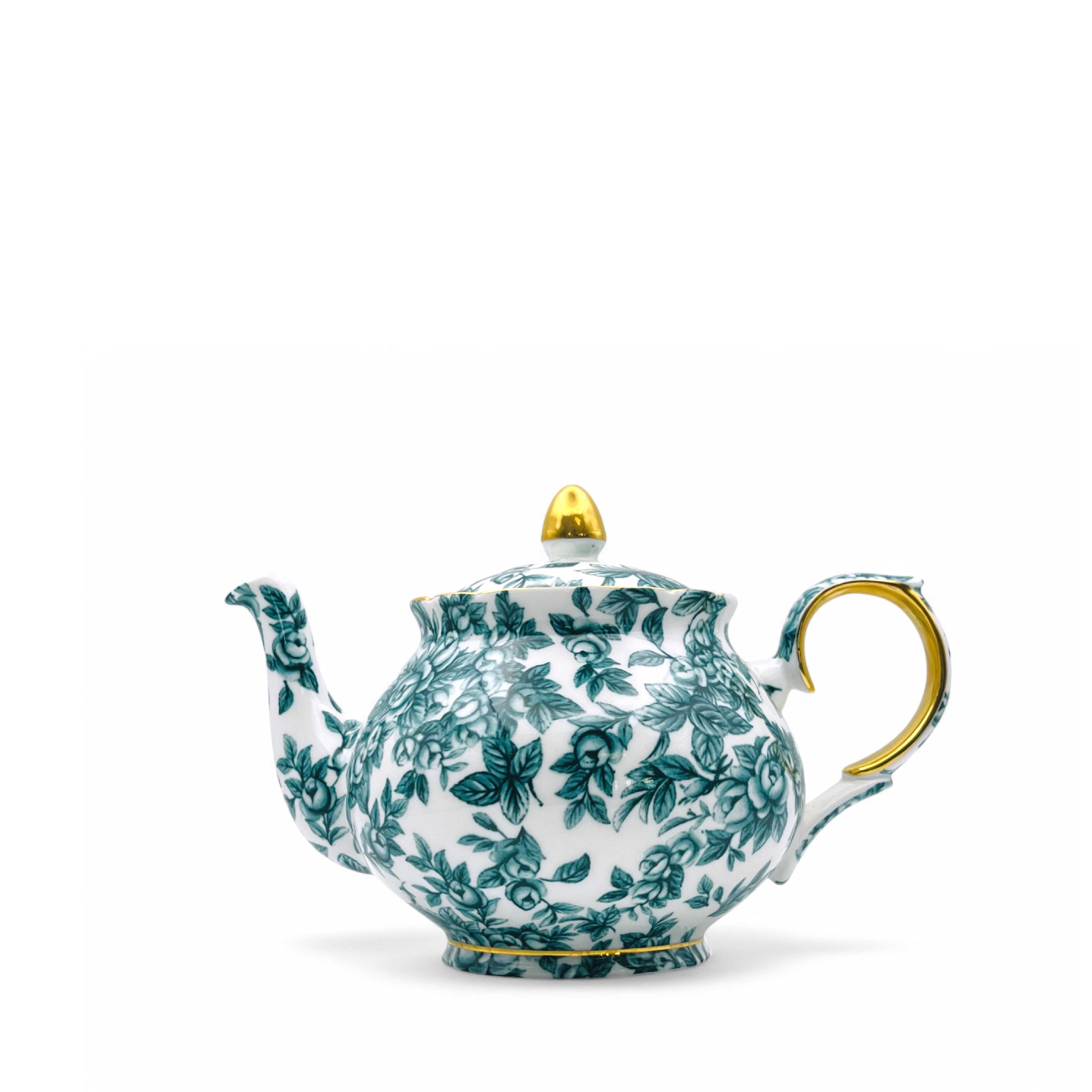 Duchess China 1888 - Gladstone Royal Green Luxury Teapot - 3 sizes