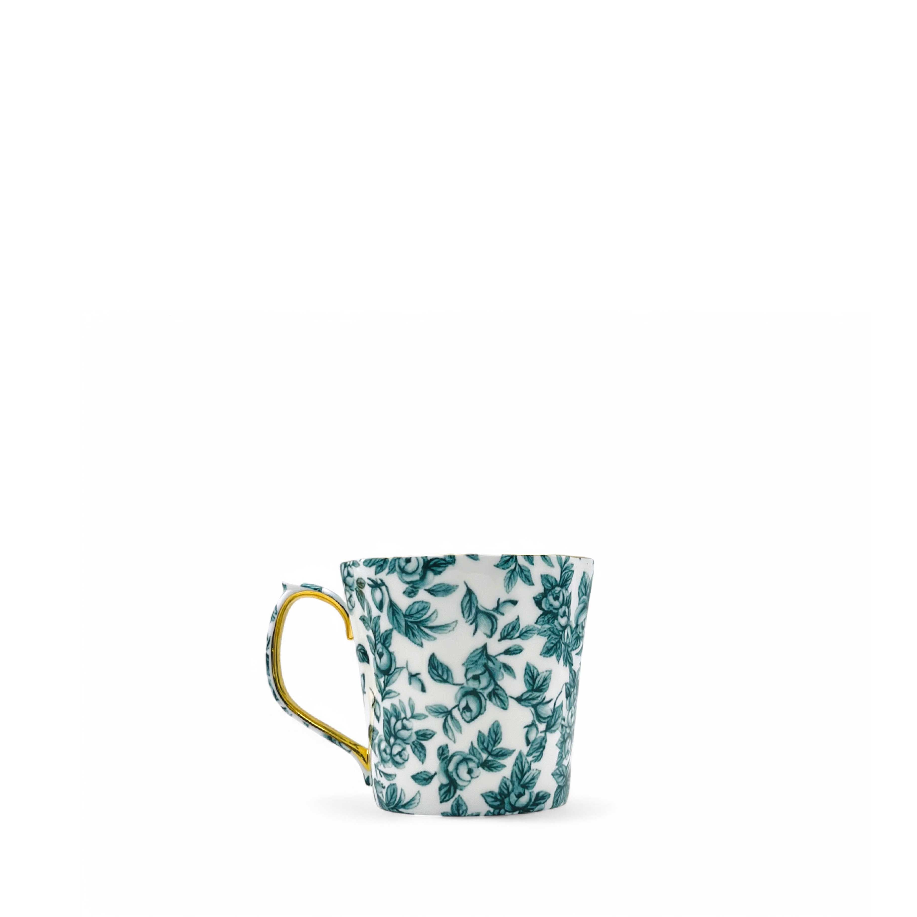 Duchess China 1888 - Gladstone Royal Green Luxury Short Beaker Mug
