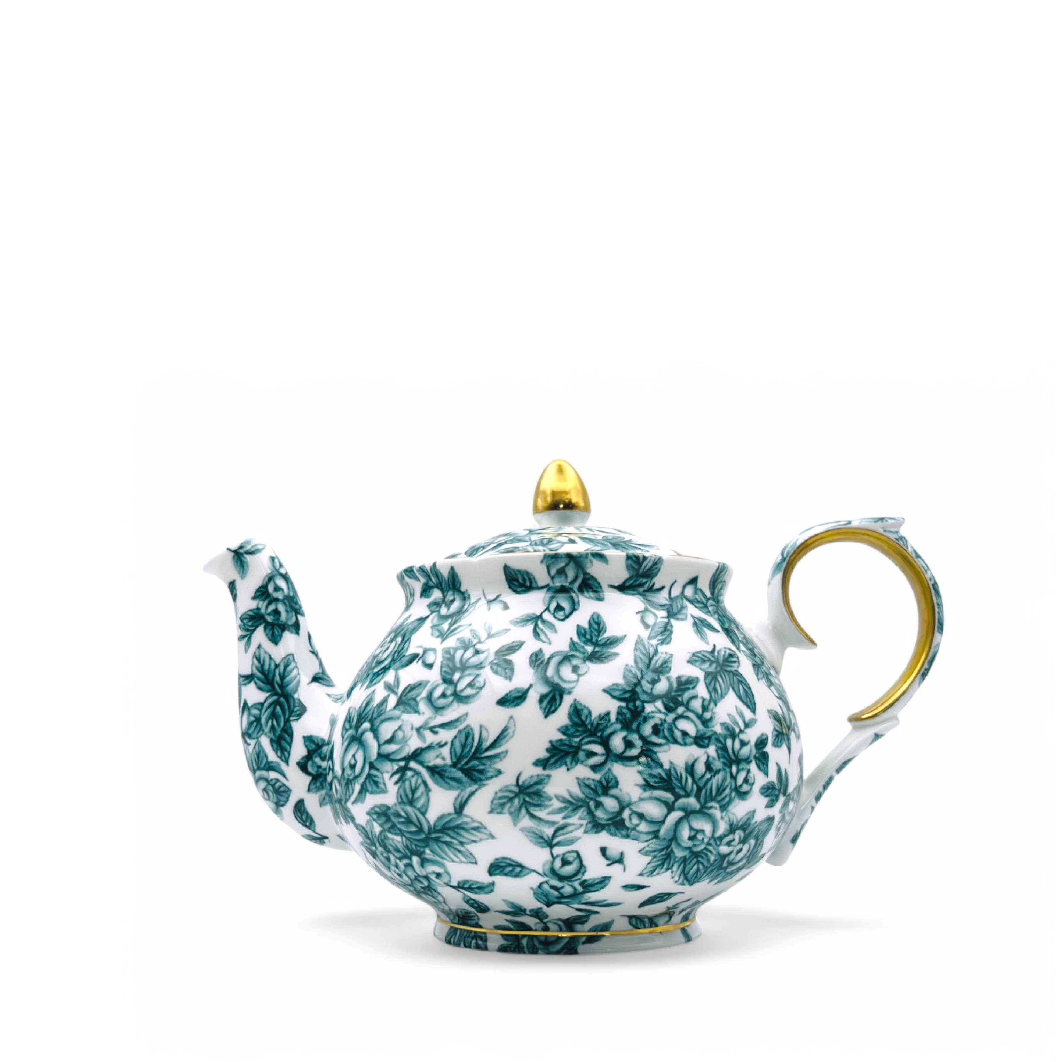Duchess China 1888 - Gladstone Royal Green Luxury Teapot - 3 sizes
