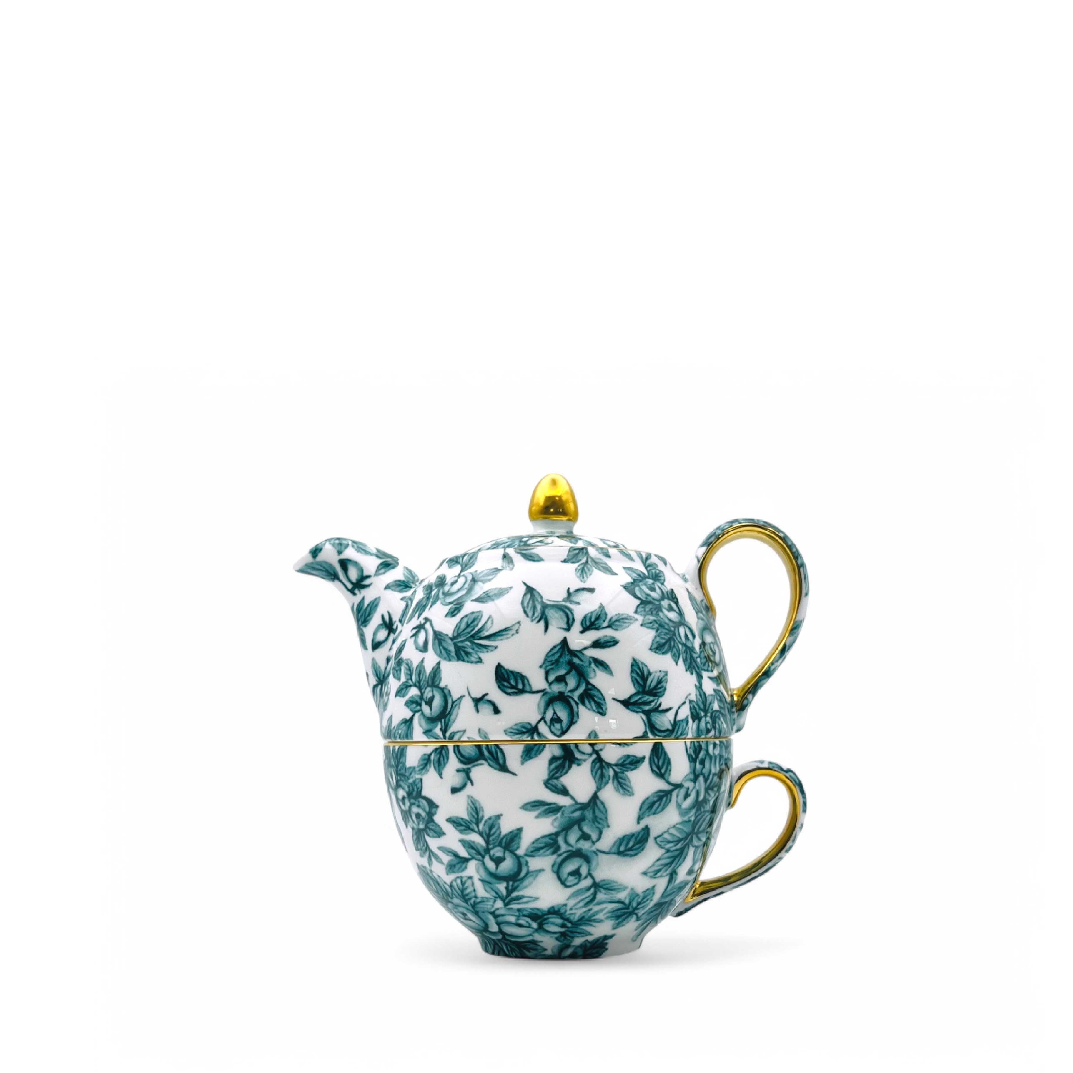 Duchess China 1888 - Gladstone Royal Green Luxury Tea for One