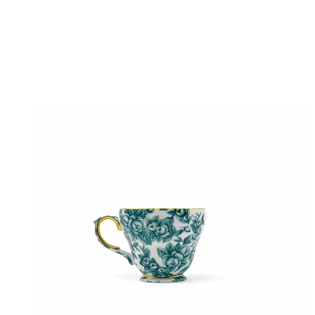 Gladstone Royal Green Luxury Teacup and Saucer