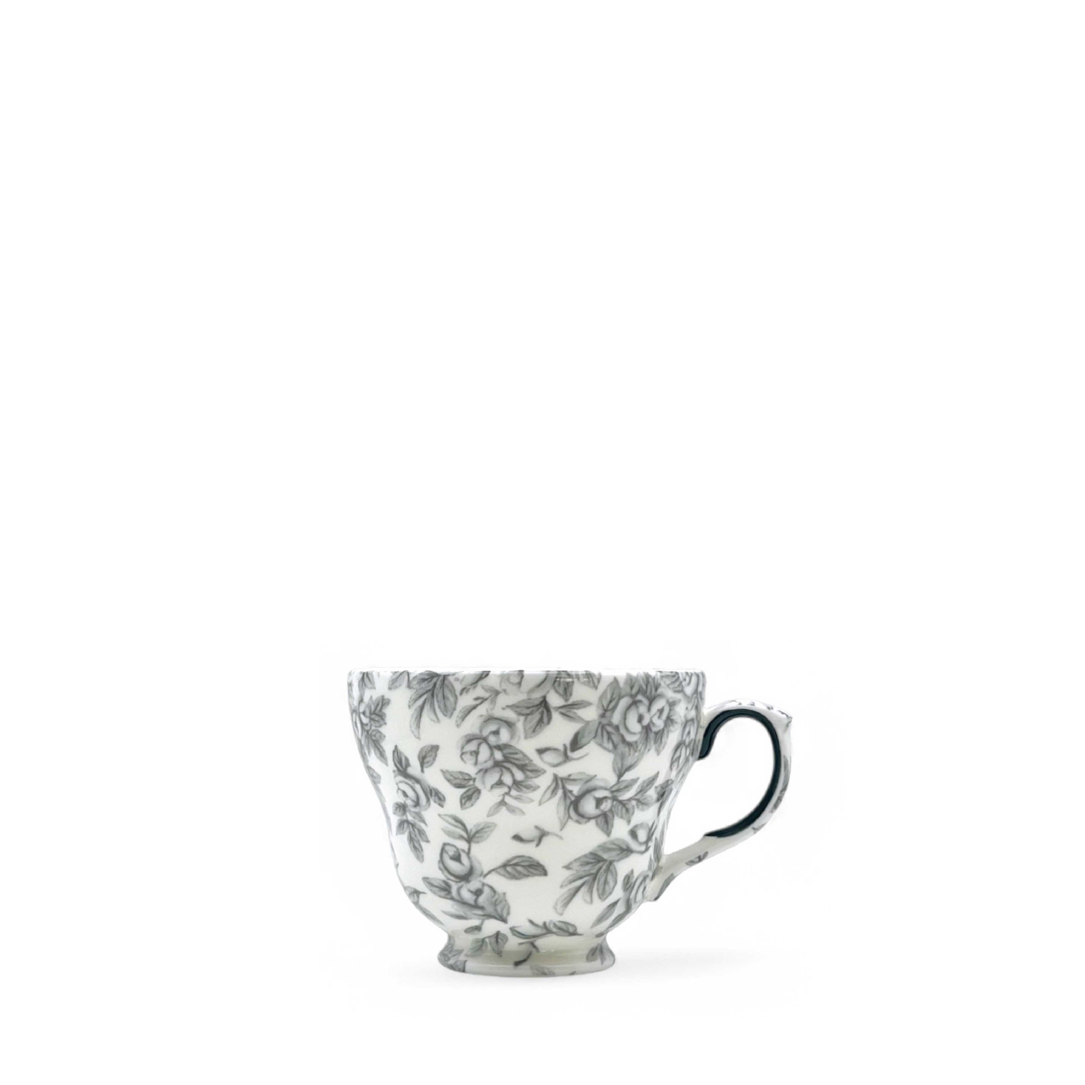 Duchess China 1888 - Gladstone Pewter Grey Everyday Breakfast Cup & Saucer