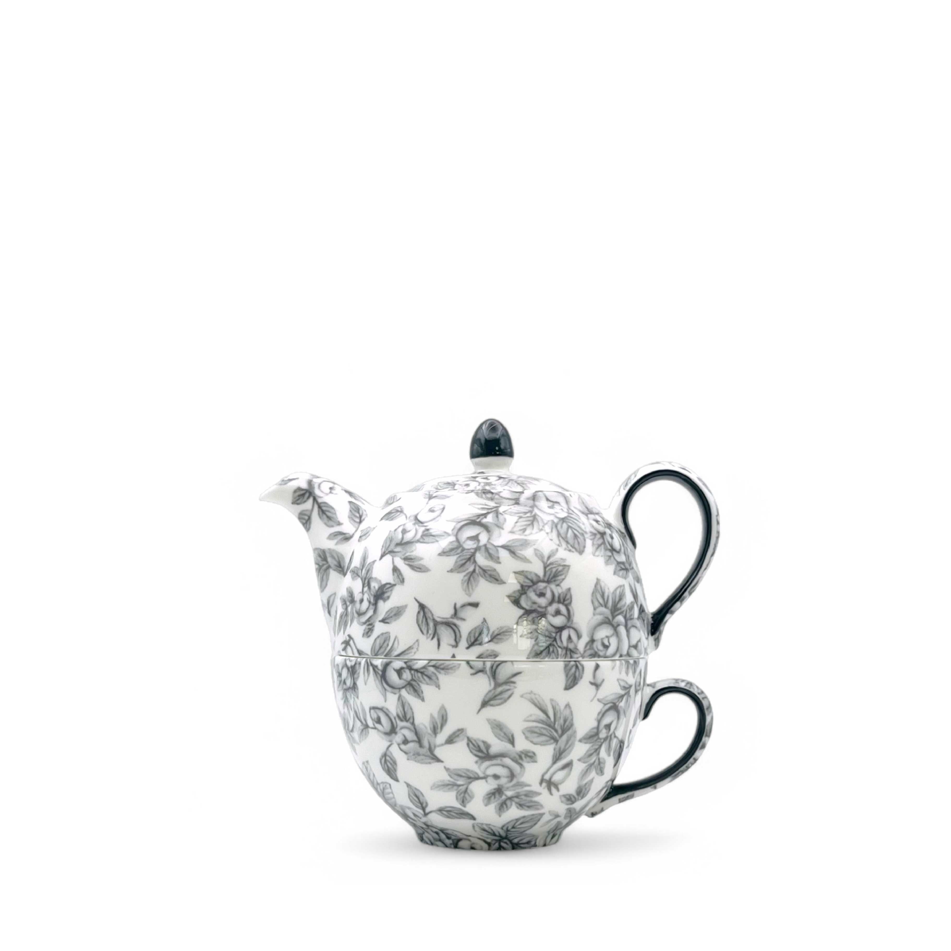 Duchess China 1888 - Gladstone Pewter Grey Everyday Tea for One