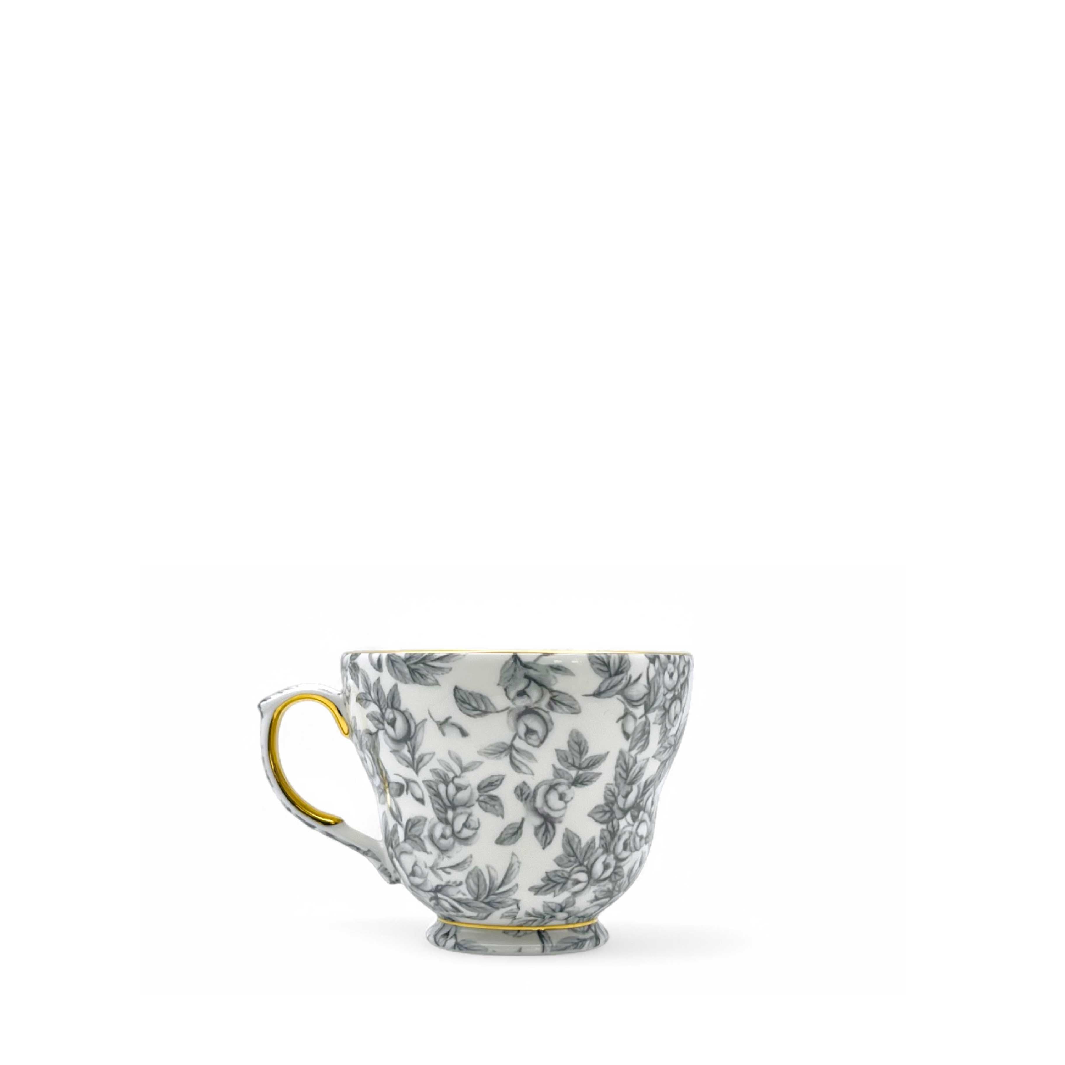 Gladstone Pewter Grey Luxury Breakfast Cup & Saucer