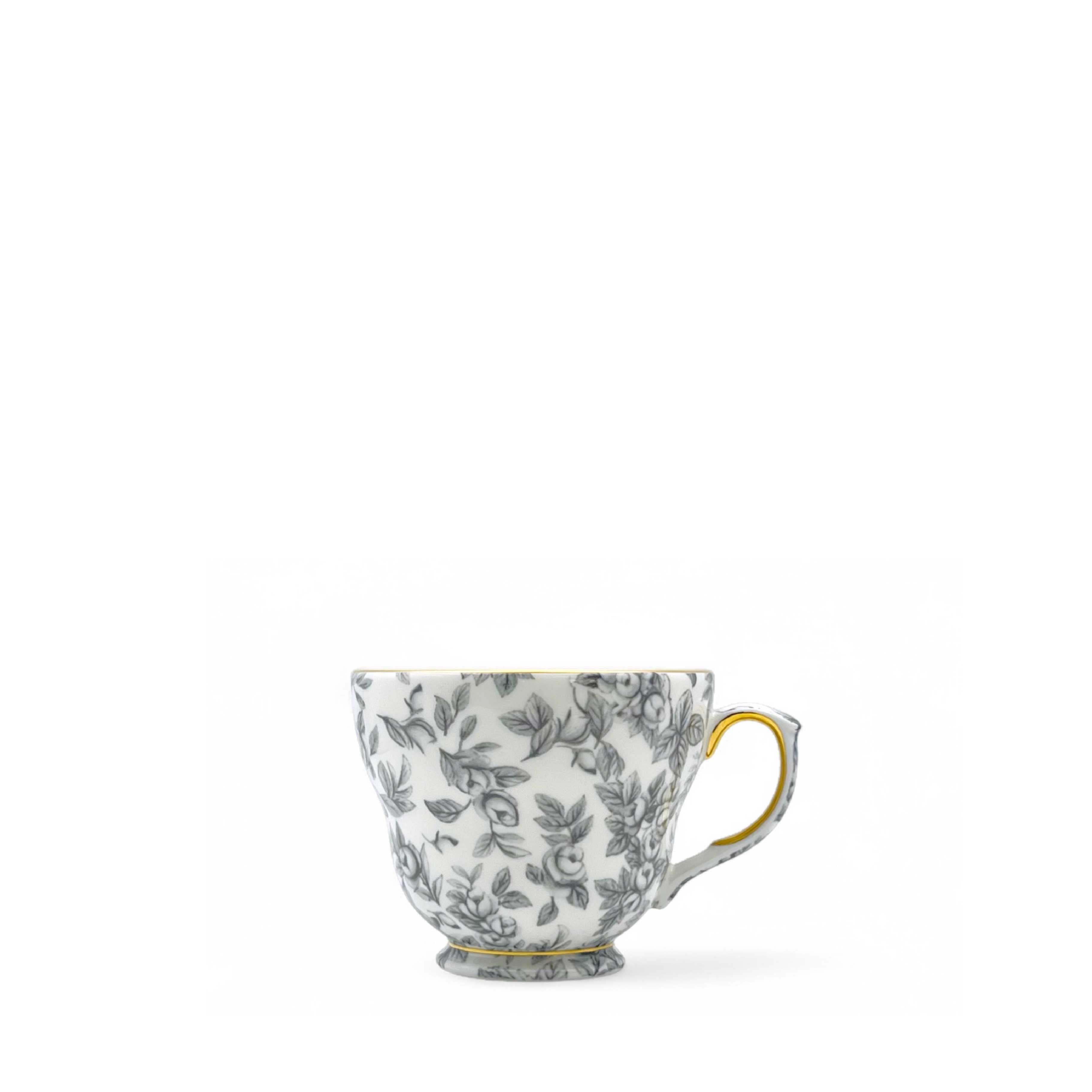 Gladstone Pewter Grey Luxury Breakfast Cup & Saucer