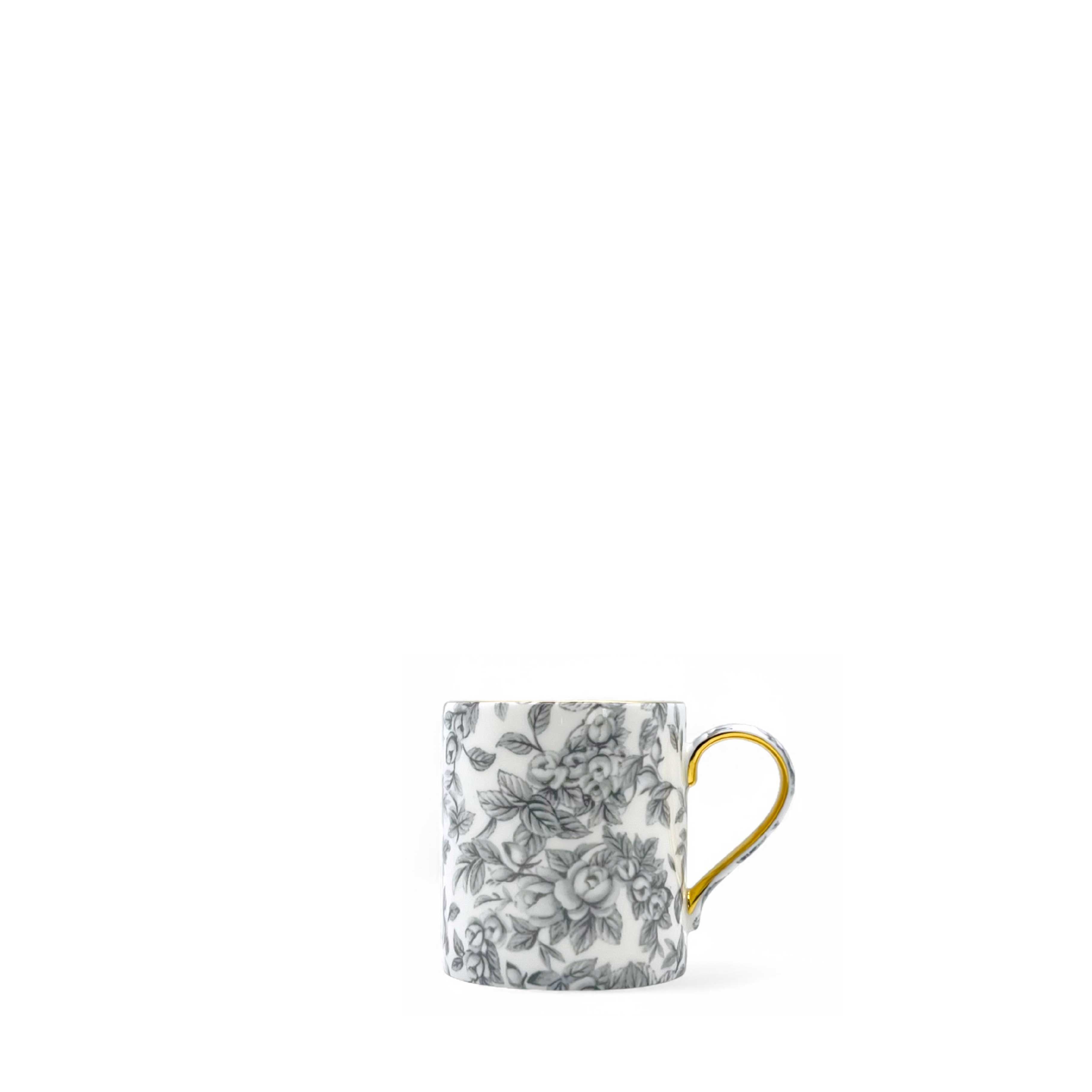 Duchess China 1888 - Gladstone Pewter Grey Luxury Small Balmoral Mug
