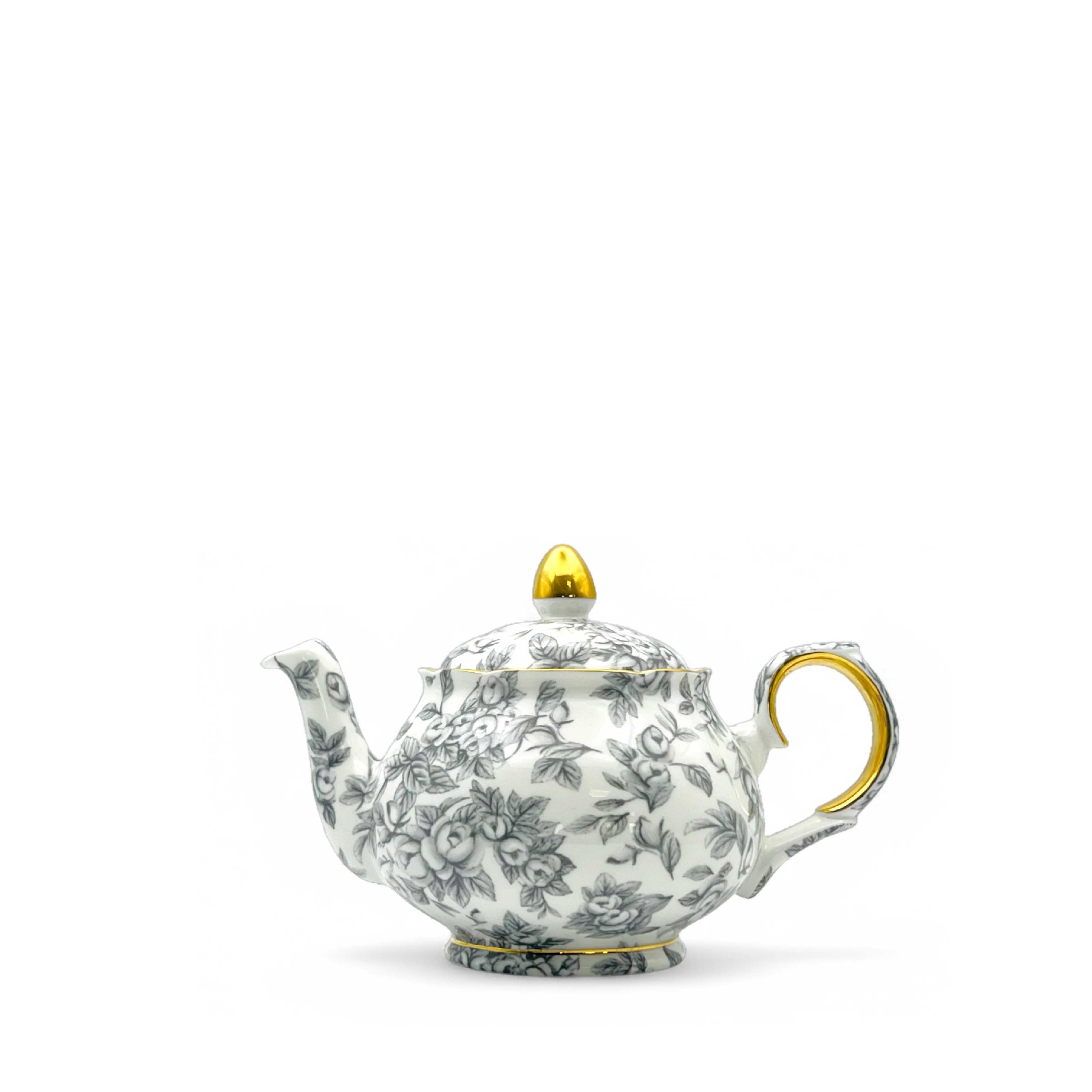 Duchess China 1888 - Gladstone Pewter Grey Luxury Teapot - 3 sizes