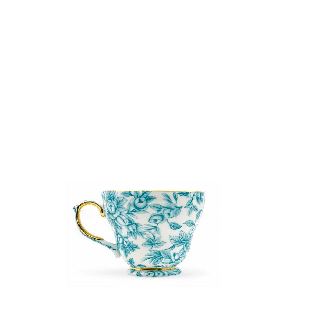 Gladstone Cockpit Green Luxury Breakfast Cup & Saucer