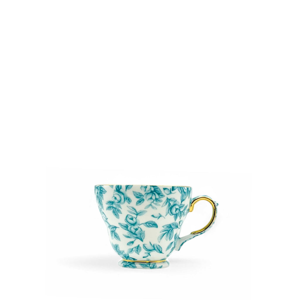 Gladstone Cockpit Green Luxury Breakfast Cup & Saucer