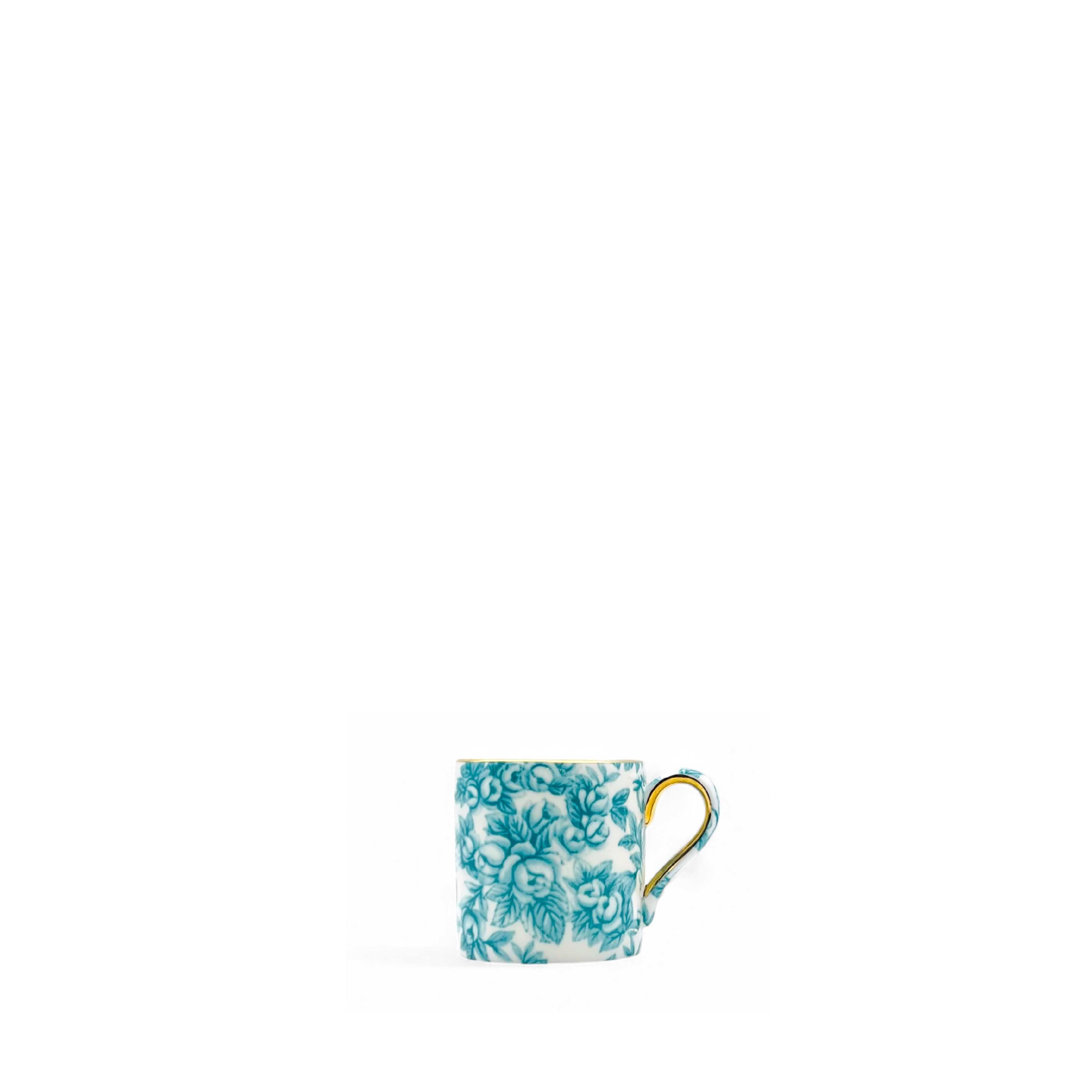 Gladstone Cockpit Green Luxury Espresso Cup and Saucer