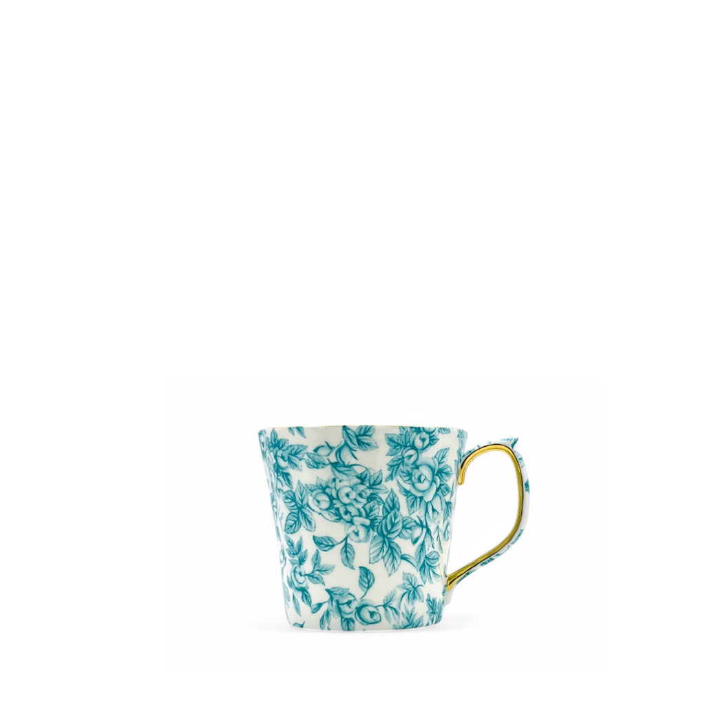 Duchess China 1888 - Gladstone Cockpit Green Luxury Short Beaker Mug