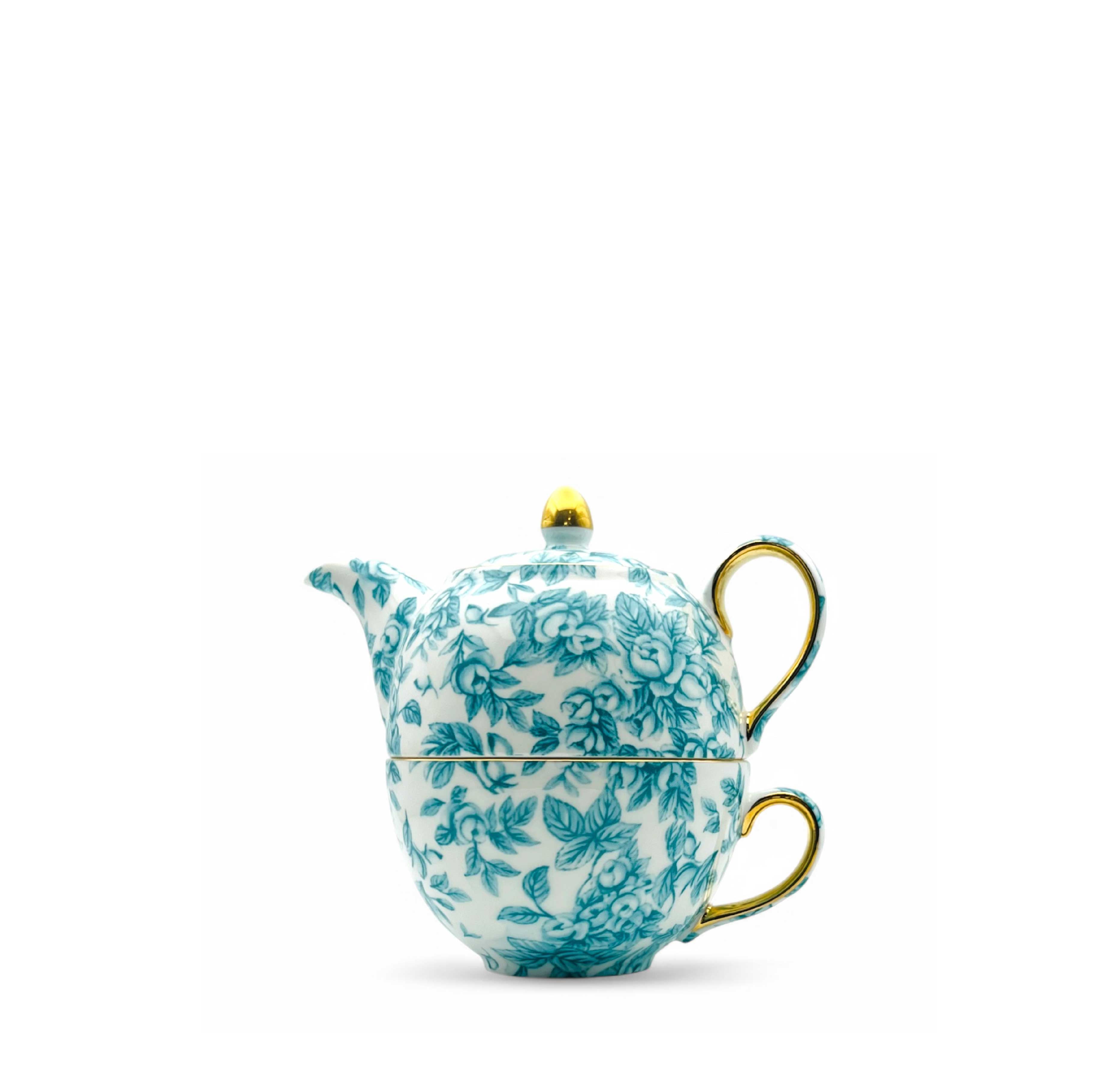 Duchess China 1888 - Gladstone Cockpit Green Luxury Tea for One