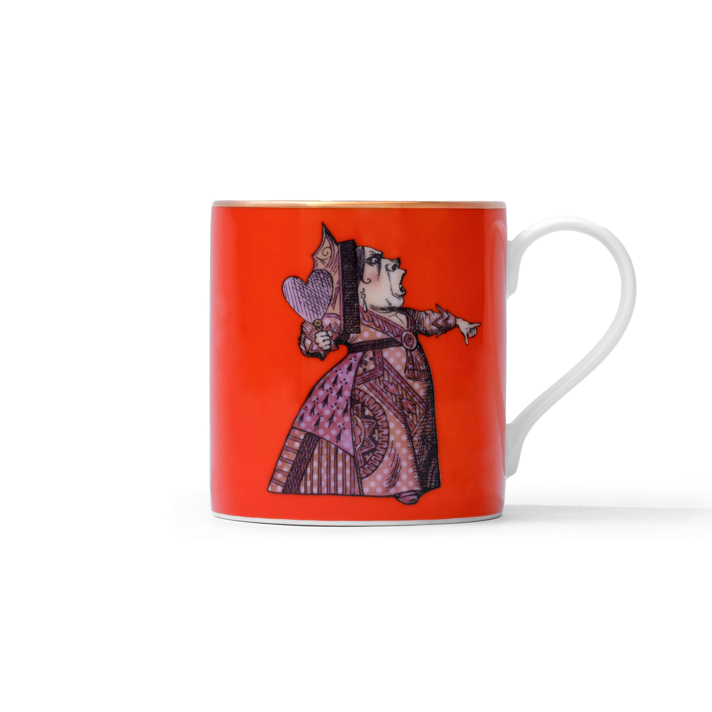 Duchess China 1888 - Wonderland Red Queen Mug (Orange)