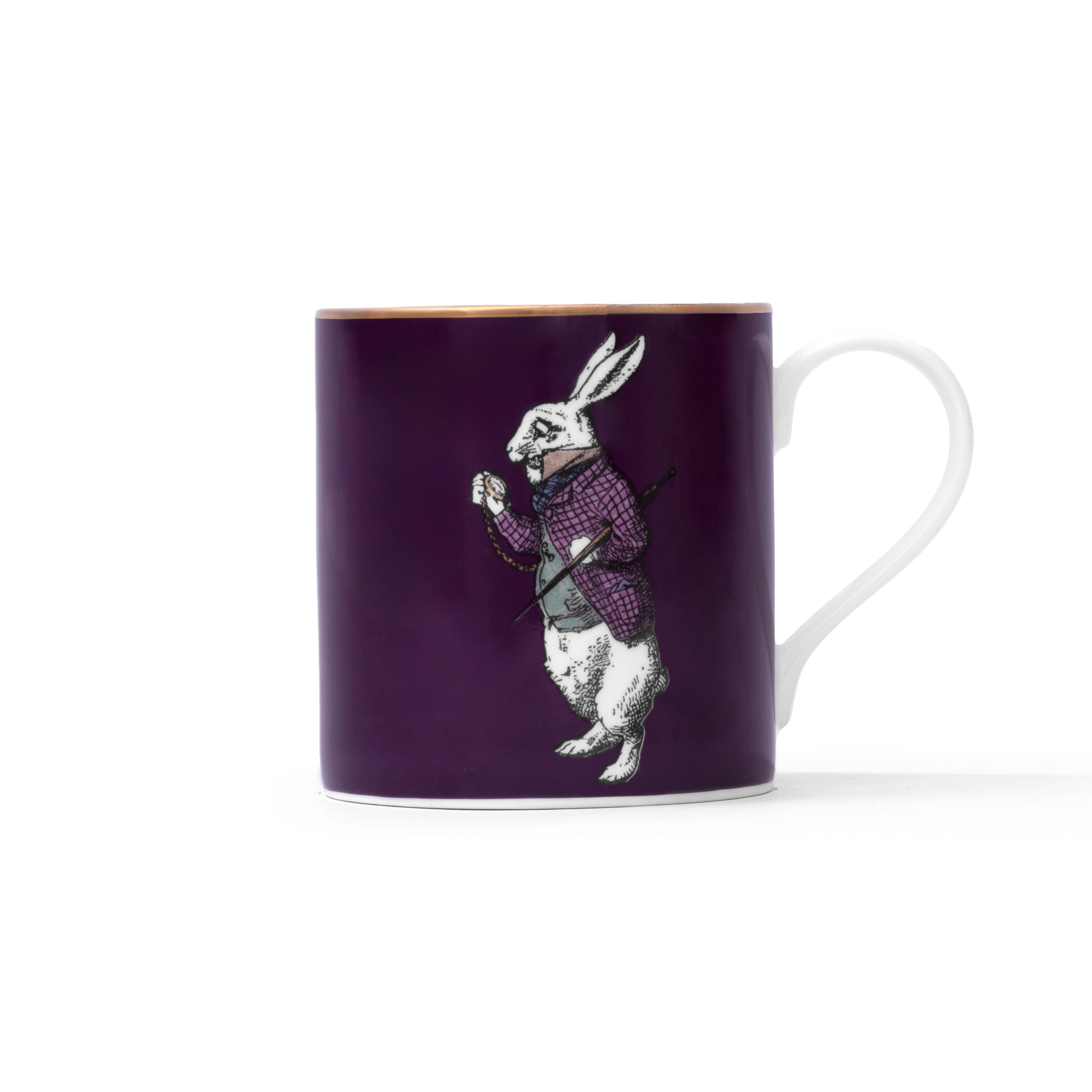 Duchess China 1888 - Wonderland White Rabbit Mug (Purple)