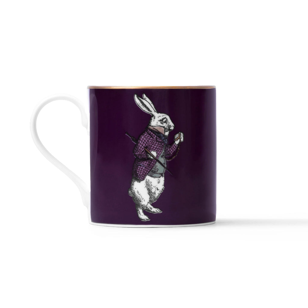 Duchess China 1888 - Wonderland White Rabbit Mug (Purple)