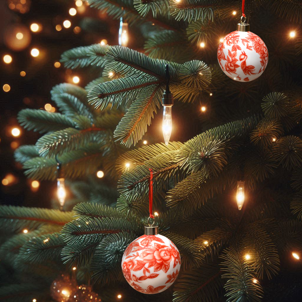 Duchess China 1888 - Gladstone Red Fine Bone China Bauble
