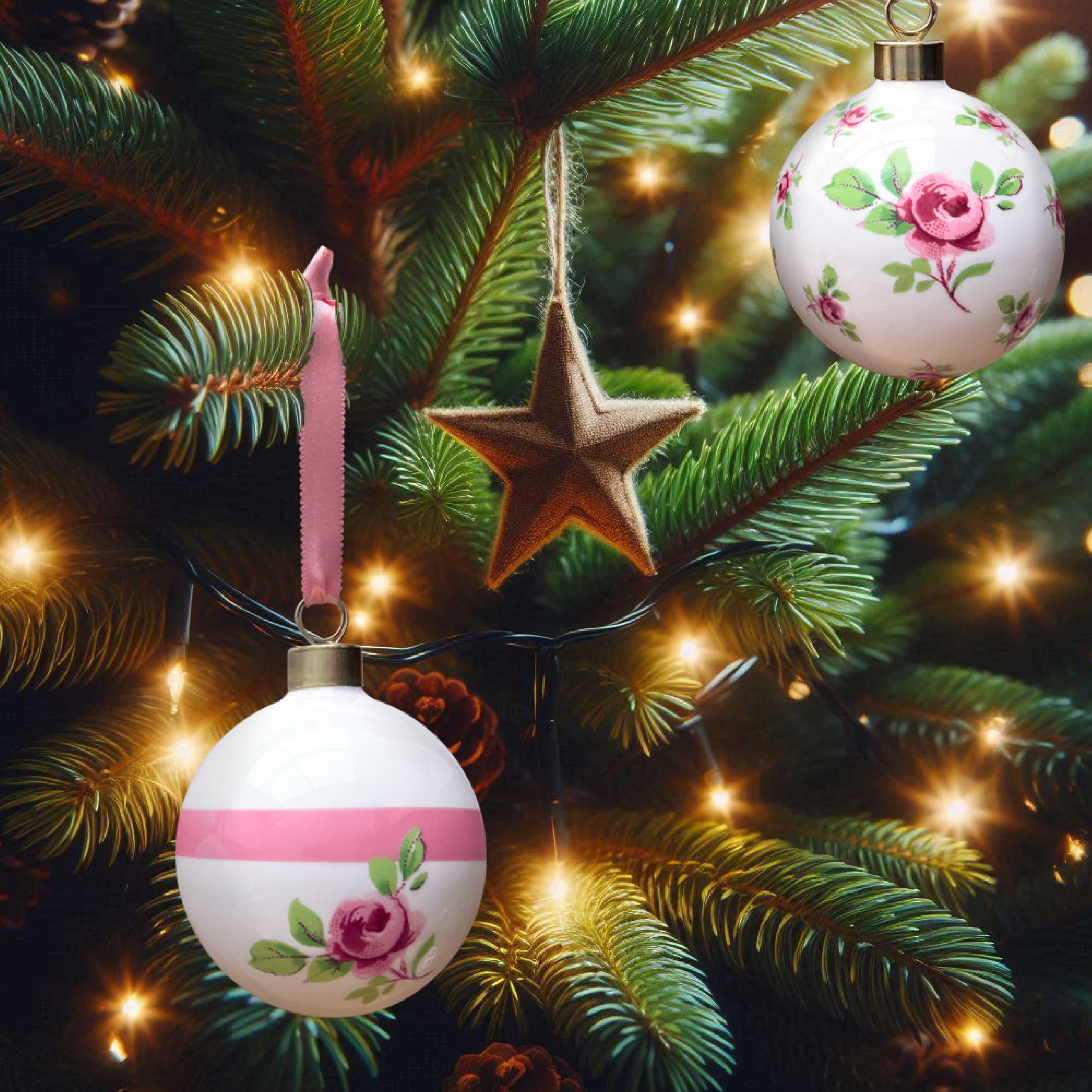 Duchess China 1888 - Regency Rose Bud Bauble