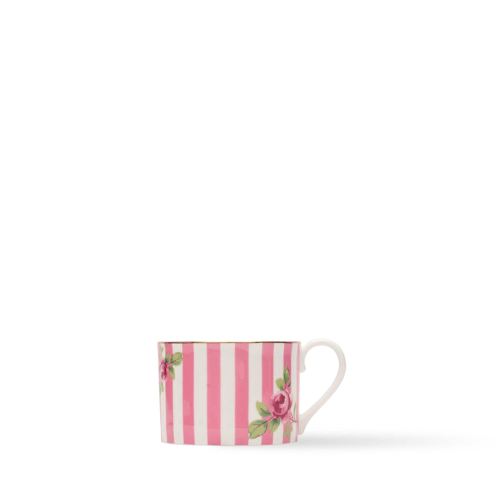 Duchess China 1888 - Regency Rose Pink Stripe Tea Cup & Saucer