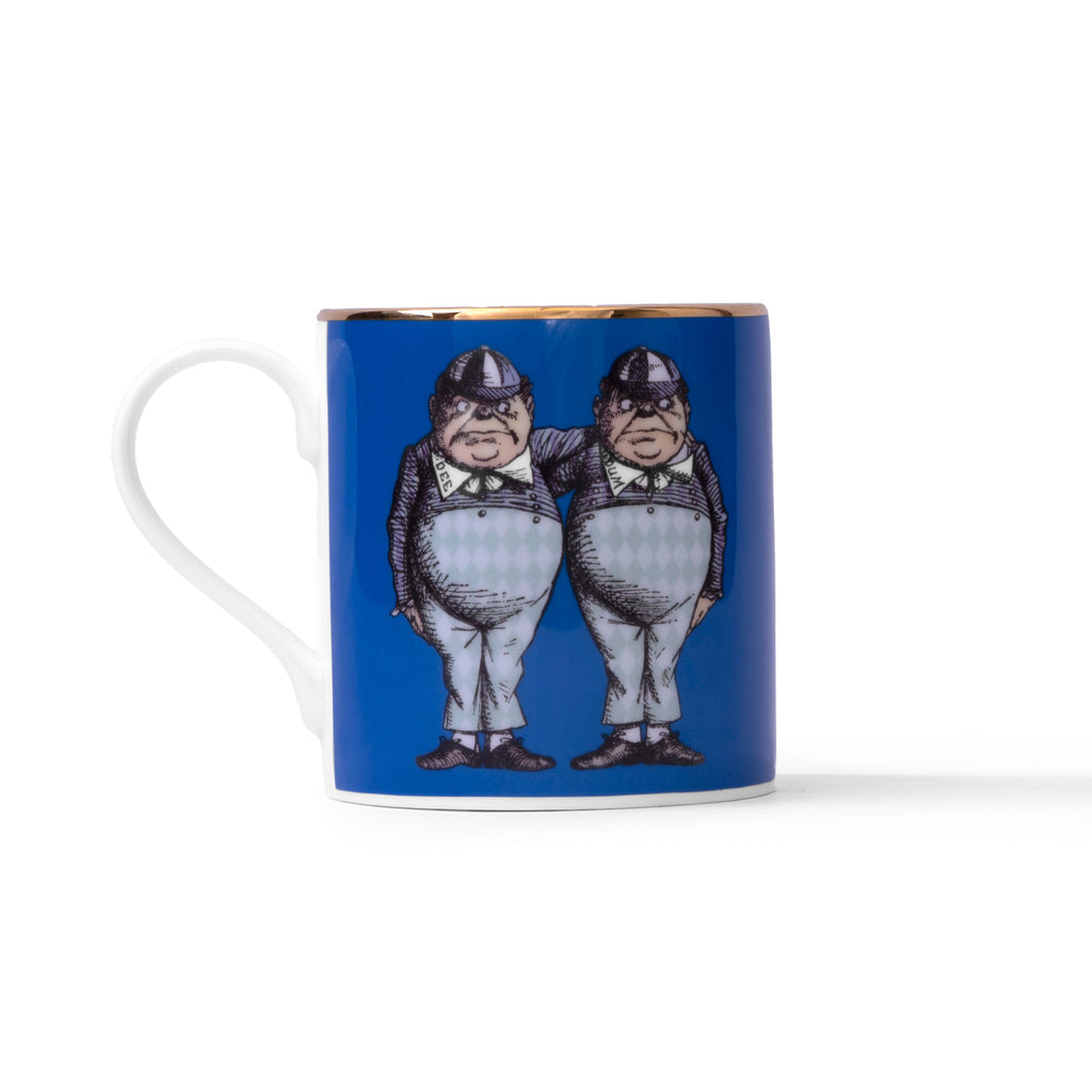 Duchess China 1888 - Wonderland Tweedles Mug (Blue)
