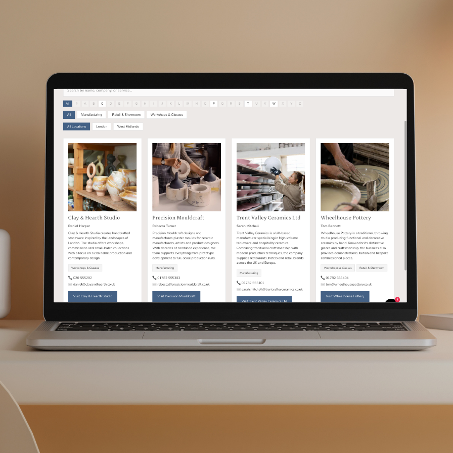Home of Ceramics UK Directory Listing